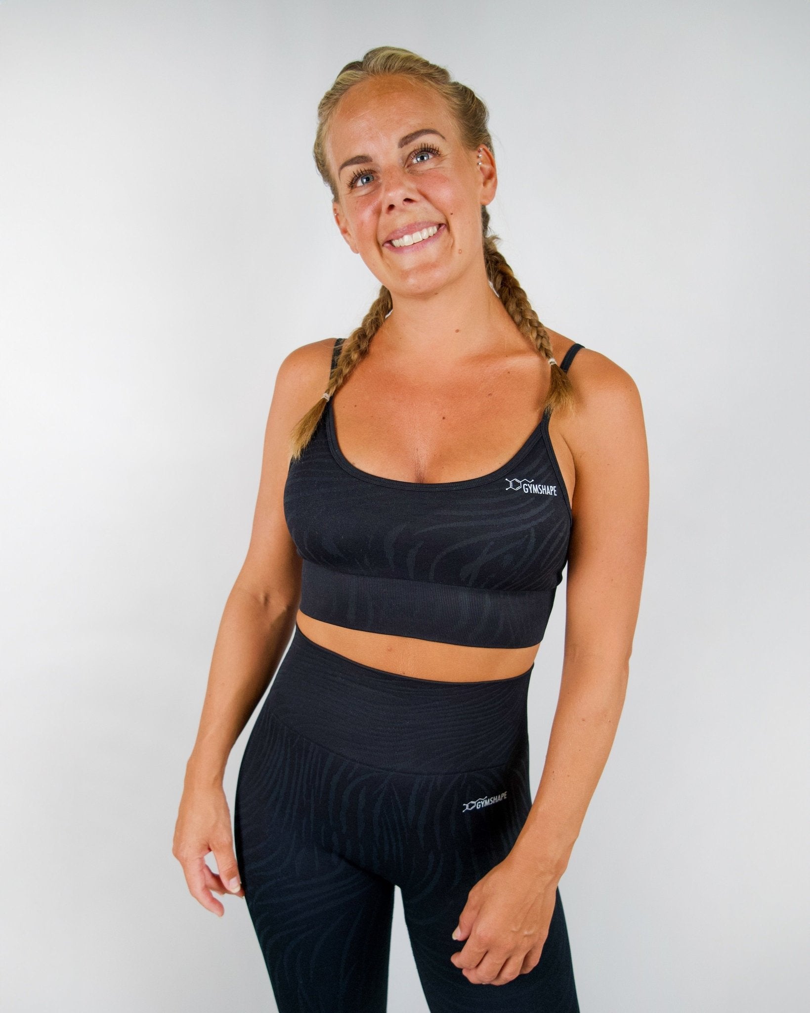 GYMSHAPE Black Tiger Top