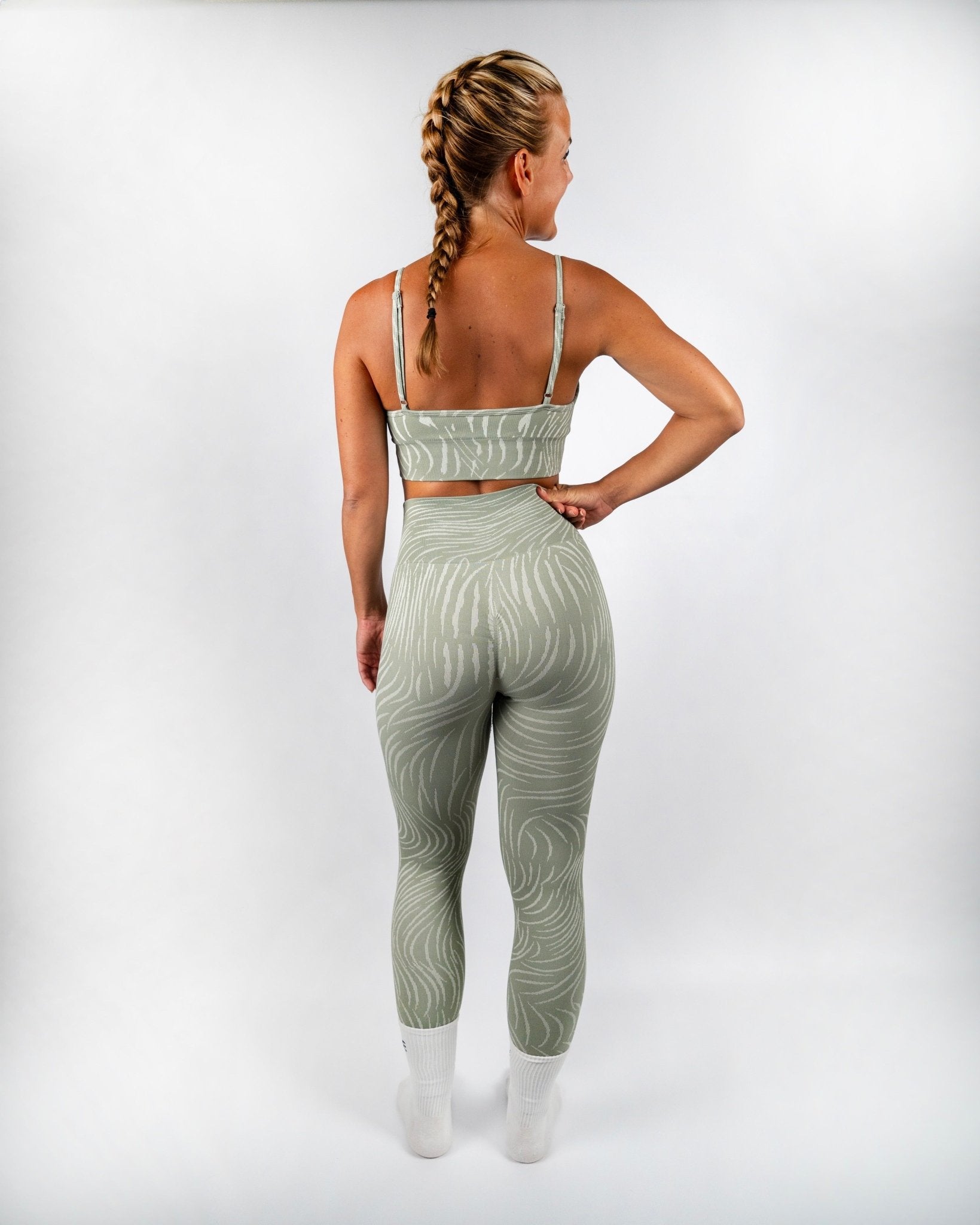 GYMSHAPE Minty Tiger Tights