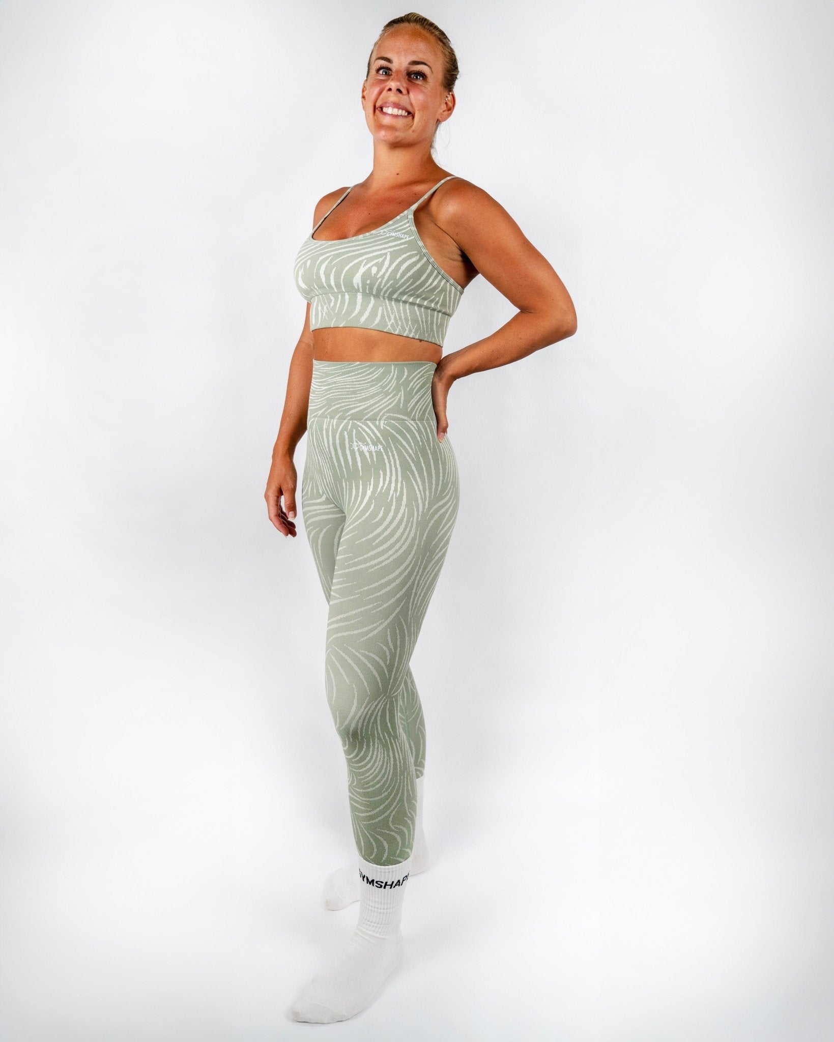 GYMSHAPE Minty Tiger Top