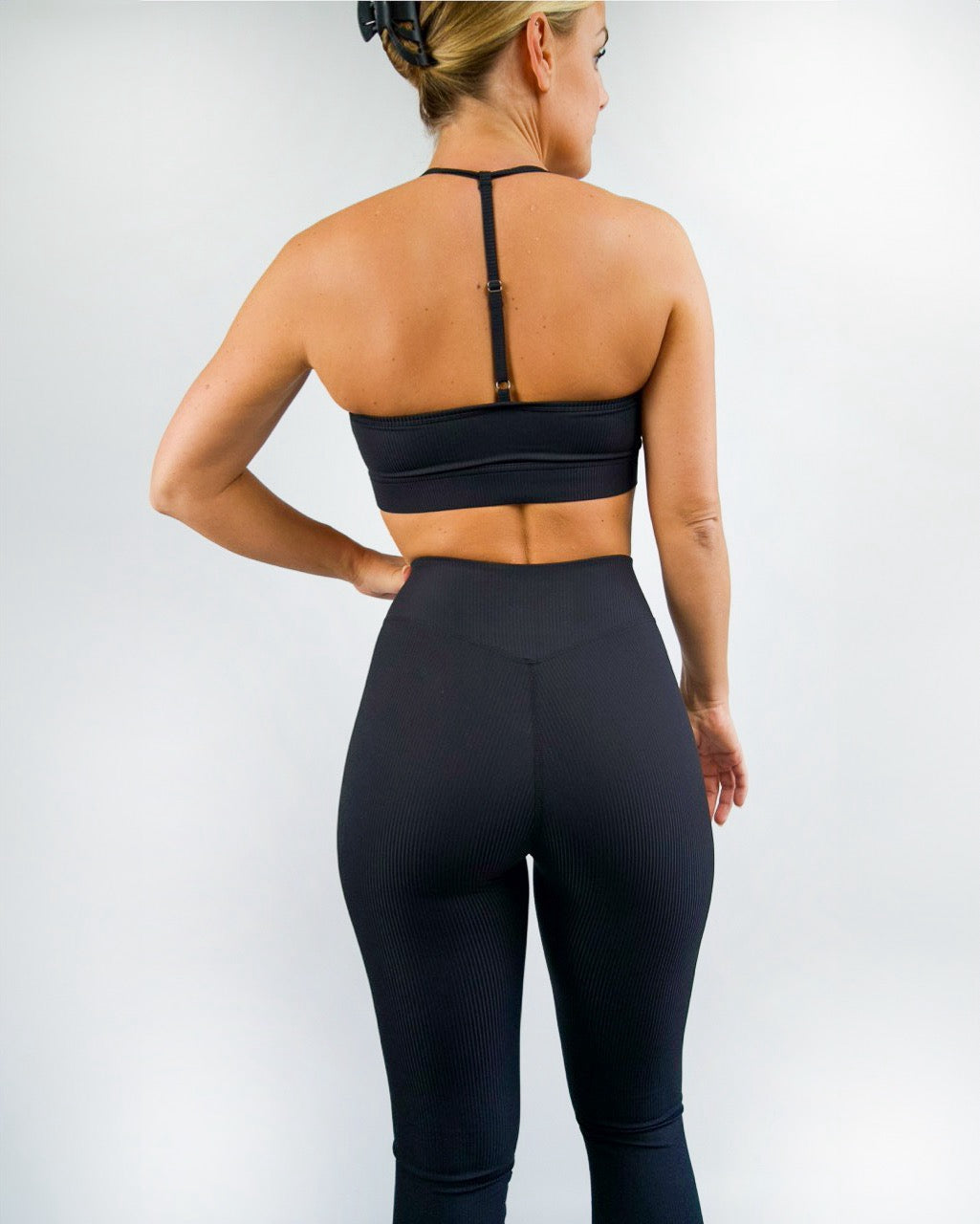 Black Flare Strap Bra