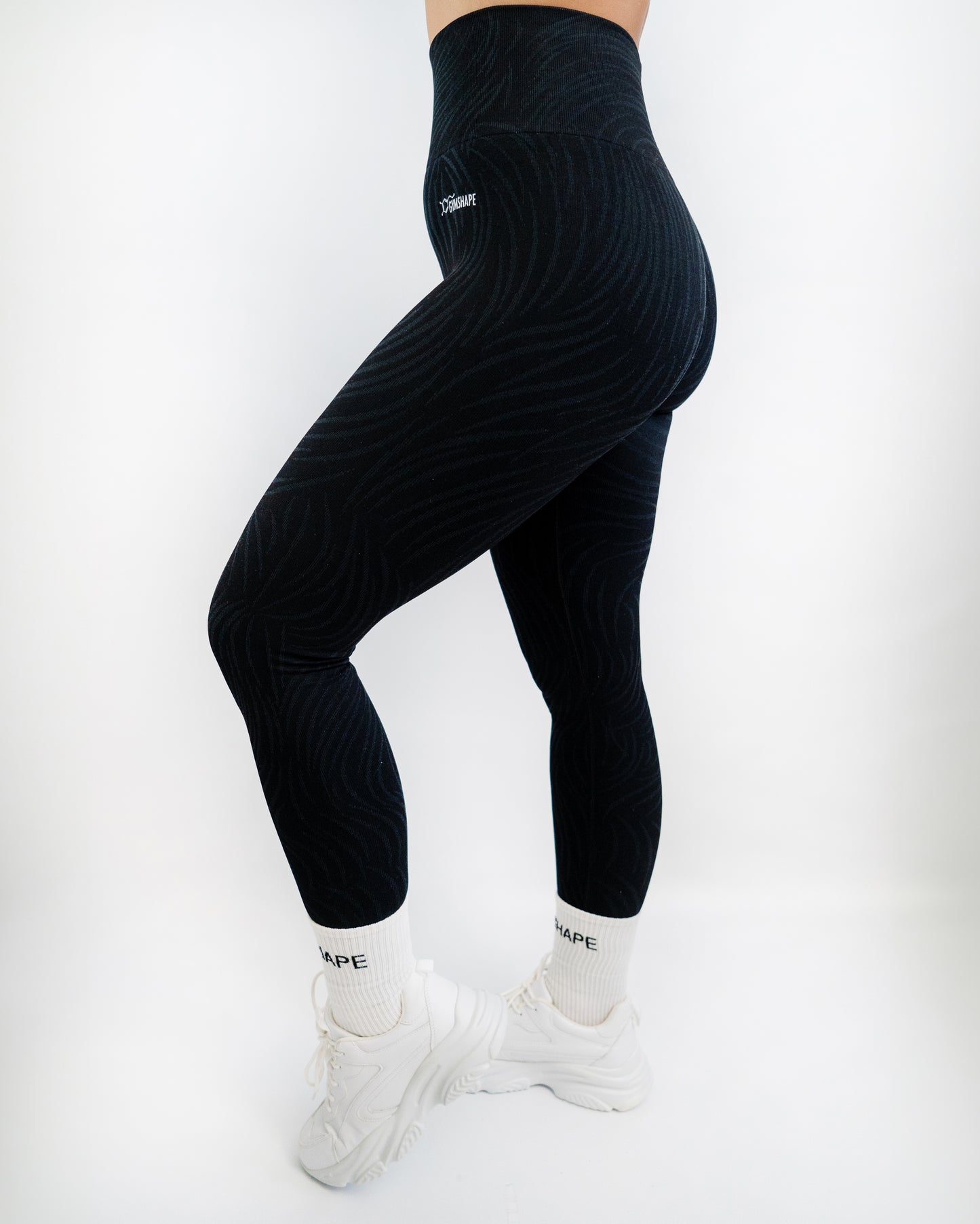 GYMSHAPE Black Tiger Tights