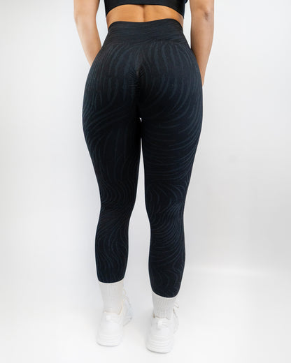 GYMSHAPE Black Tiger Tights