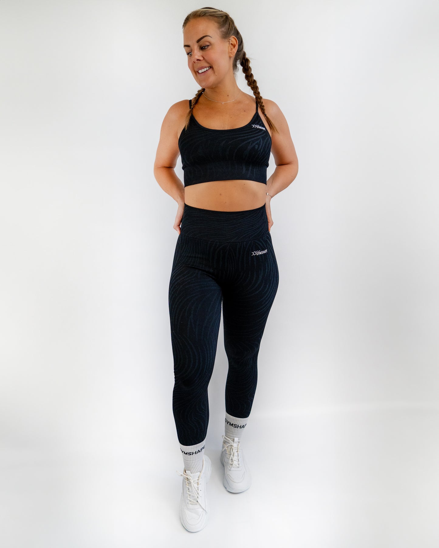 GYMSHAPE Black Tiger Tights